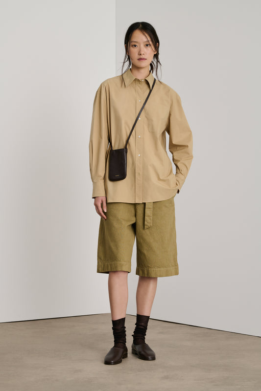 Porte-Téléphone Dax - Ébène - Cuir - Femme