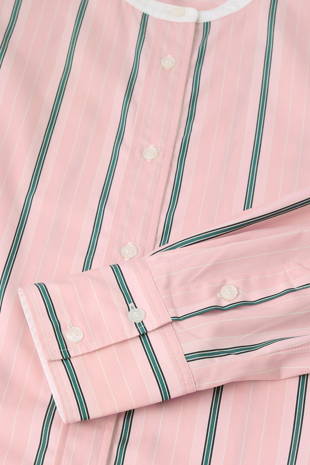 Chemise Bermudes - Rose/Gris - Coton - Femme vue 5